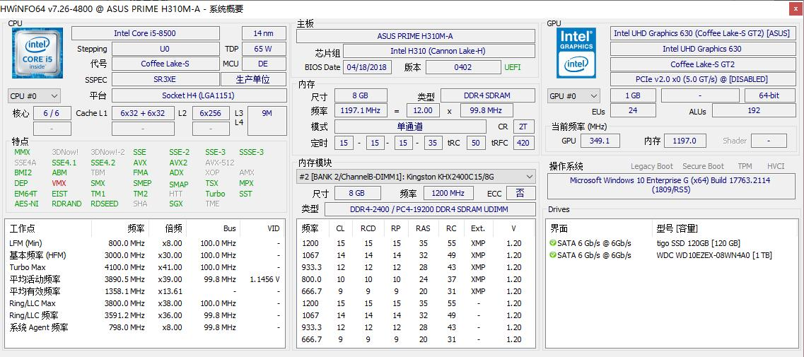 HWiNFO 硬件检测与监控工具v8.28绿色版
