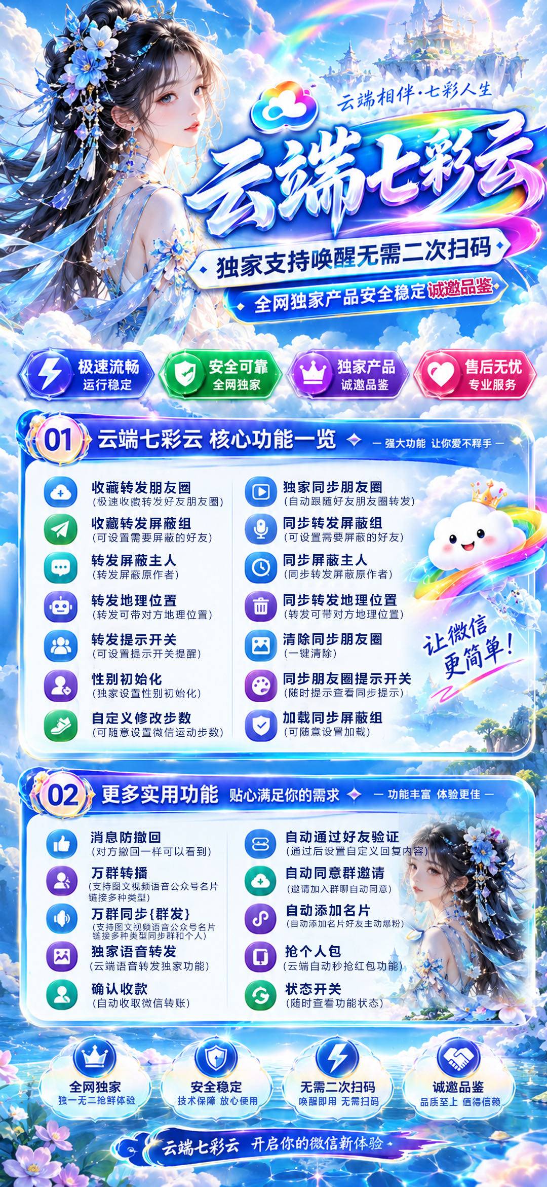 七彩云年卡功能详解与深度体验 微信云端转发