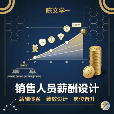 陈文学：销售人员薪酬设计——13讲系统构建销售团队薪酬绩效体系