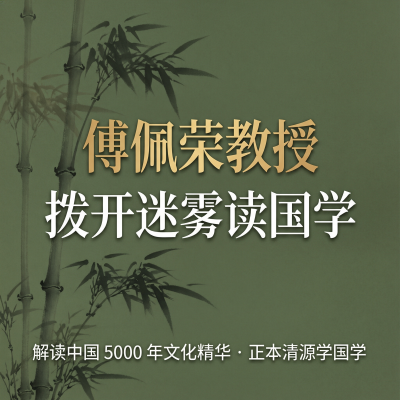 傅佩荣教授：拨开迷雾读国学-正本清源带你准确理解中国传统文化