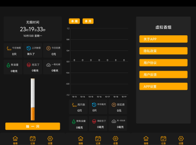 虚拟香烟 -戒烟好帮手，支持抽烟数据统计