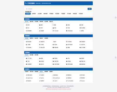 个人轻量化导航站 HTML 模板：自动适应双端